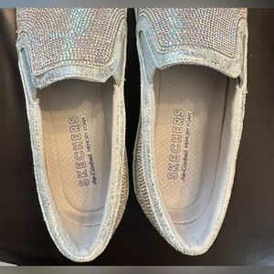 Crystal Brand new never worn sketchers slides with memory foam.